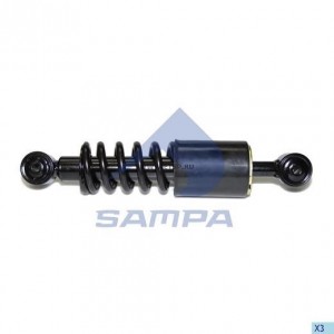 Амортизатор MAN TGA,TGS кабины передний с пружиной (282/378 O/O) SAMPA 02029401 SAMPA