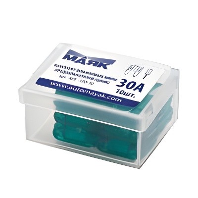 Предохранители флажковые Mini 30А МАЯК 10 шт. APF19030 MAYAK