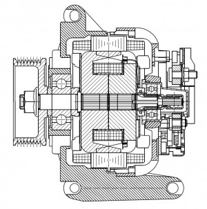 Генератор для а/м Mercedes-Benz Actros MP4/MP5 (11-) с дв. OM471 150A (LG 1596) LG 1596 START VOLT