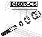 Ремкомплект раб цилиндра сцепления MITSUBISHI LANCER CS 2000-2009 0480R-CS 0480R-CS FEBEST