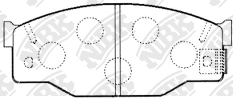 Колодки тормозные дисковые PN4150 PN4150 NIBK