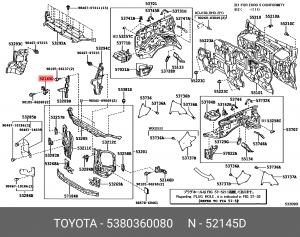 Кронштейн 5380360080 Toyota 53803-60080 TOYOTA