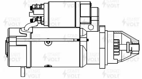 Стартер ЯМЗ-534,536,ГАЗон-NEXT 24V/3.8 кВт /STARTVOLT/ LST0356 START VOLT