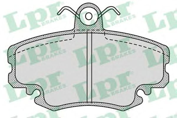 Комплект тормозных колодок 05P1107 05P1107 LPR