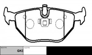 колодки дисковые задние!\ BMW E34 1.8-2.5TD 89-97/E32 3.0-5.0 85-94 GK0003 CTR