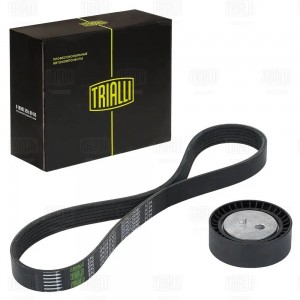 р/к привода! ремень, ролик\ Lada Vesta 1.6i/1.8i AC 15> GD1203 TRIALLI