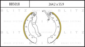 VW TRANSPORTER T4 91> 270x56ММ BB5018 BLITZ