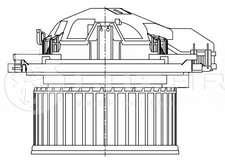Вентилятор отопителя для а/м BMW 3 (F30) (11-) LFh26F3 LFH 26F3 LUZAR