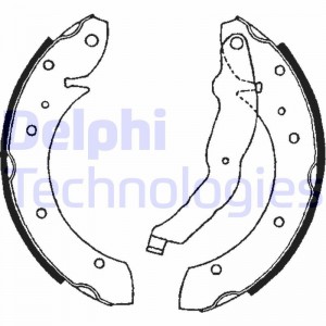 LP571 колодки дисковые з.\ VW Golf/Passat 1.6-2.8/1.9TDi 88-99 LP571 DELPHI