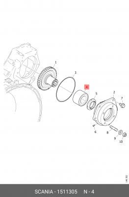 Роликовый подшипник 1511305 Scania 1511305 SCANIA