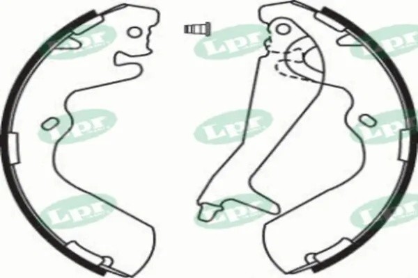 колодки барабанные задние!\ Hyundai H-1/Plaza/Starex 2.0/2.4/2.5TD 96> 08240 LPR