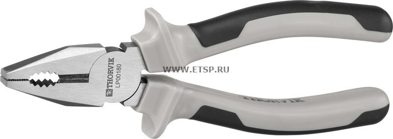 пассатижи! с двухкомпонентными рукоятками, 180мм\ LP00180 THORVIK