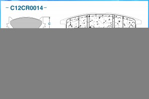 Тормозные колодки задние Low Metallic C12CR0014 C12CR0014 CWORKS