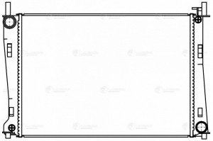 Радиатор охл. для а,м Ford Fiesta 01- M,A паяный LRc 1014 LRC 1014 LUZAR