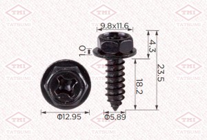 Клипса автомобильная [упаковка 10 штук] TJB1782 TJB1782 TATSUMI