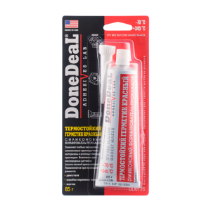 Герметик прокладка красный термостойкий 85г DONE DEAL DD6726 DONE DEAL