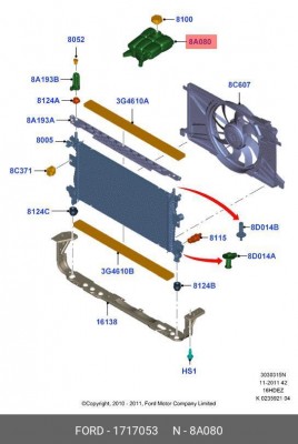 FORD FOCUS III (2011>) 1 717 053 FORD