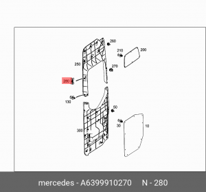 MERCEDES BENZ VITO [638] / VITO/VIANO [639] A 639 991 02 70 MERCEDES BENZ