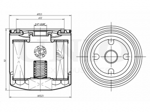 Фильтр масляный FLT-20064 UNIO