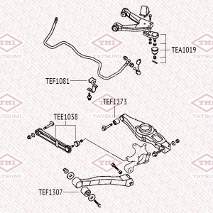 Рычаг задней подвески верхний L/R MITSUBISHI Pajero 00- TEE1038 TEE1038 TATSUMI