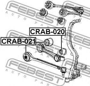 Сайлентблок передн поеречн тяги CHRYSLER 300C 2004- CRAB-021 CRAB-021 FEBEST