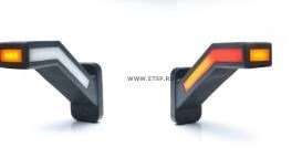 Фонарь-ус Neon тип 6 с боковым габаритом и динамичным указателем поворота, левый 1259L WAS