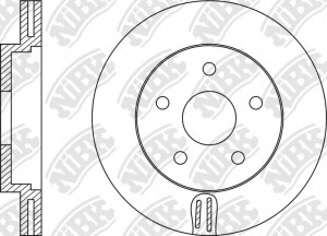 Диск тормозной передний FORD FOCUS II/III/C-MAX 03-/VOLVO S40 04- D278мм RN1213 RN1213 NIBK