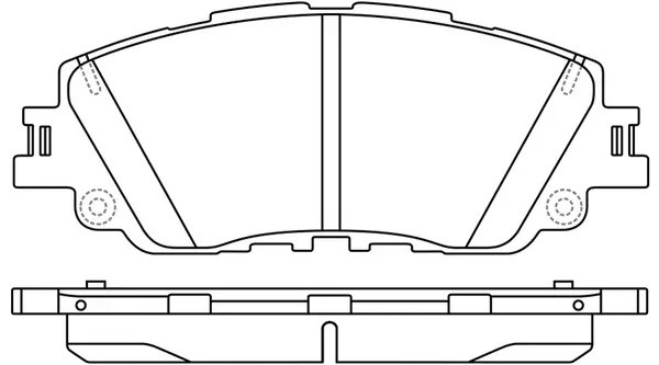Колодки тормозные передние TOYOTA CAMRY 18- BP21015 BP21015 SB NAGAMOCHI