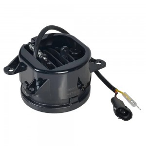 Фара светодиод, регулир.свет.гр-ца, 32W Белый/Ободок, D-90 мм, кмпл 2шт. PRO (AL ALED080 AIRLINE