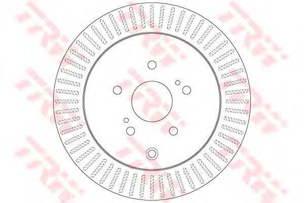 Диск тормозной задний SUZUKI GRAND VITARA II (JT) 2.4, 3.2 4WD (1/09- ) DF6351 DF6351 TRW
