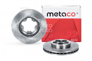 Диск тормозной передний вентилируемый 3050096 METACO