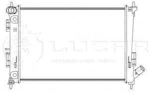 Радиатор HYUNDAI Creta (16-) охлаждения двигателя LUZAR LRC08M0 LUZAR