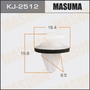 Пистон обивки универсальный MASUMA KJ2512 MASUMA