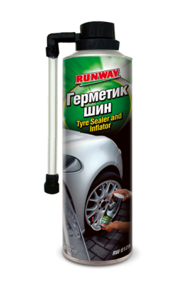 Герметик шин с шлангом аэрозоль 650мл RUNWAY RW6125 RUNWAY