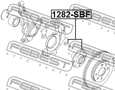 Ступица 1282-SBF 1282-SBF FEBEST