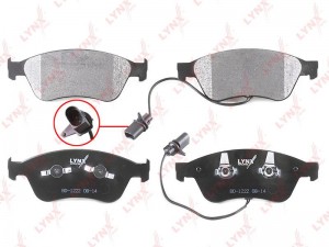 колодки диасковые передн.!\ Audi A6 2.0D-4.2 04-11 / A8 2.8-6.0 03-10, VW Phaeto BD-1222 LYNXAUTO