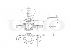 Опора шаровая передняя нижняя SSP-20061 UNIO