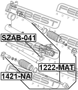 Наконечник рулевой 1421-NA 1421-NA FEBEST