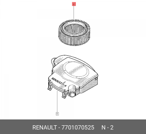 Фильтр воздушный ЛАДА Largus RENAULT Logan,Clio,Megane OE 7701070525 RENAULT