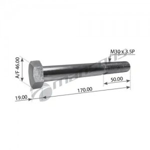 Болт BPW рессоры (M30х170х3,5) MANSONS M30170 MANSONS