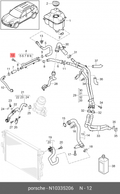 болт с двухгранной головкой N10335206 N 103 352 06 VAG