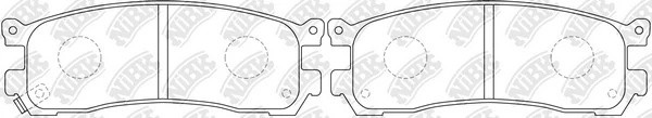Колодки тормозные MAZDA 929 (87-91) задние (4шт.) NIBK PN5290 NIBK