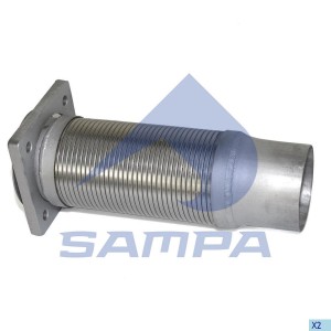 Гофра IVECO EuroTech выхлопной системы с фланцем (100х325мм) SAMPA 060233 SAMPA