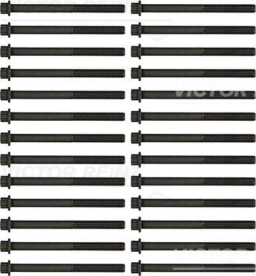 к-кт болтов ГБЦ! 26шт.\ Toyota Land Cruiser 4.2D/TD 1HZ/1HDFT/E 90> 145503103 VICTOR REINZ