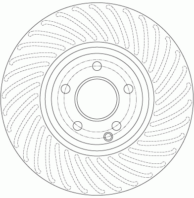 Диск тормозной передний MERCEDES C W204, E W212 (322мм) DF6195S DF6195S TRW