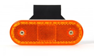 Фонарь габаритный 12-24V овальный желтый LED с проводом 534ZW47WW WAS 534ZW47WW WAS