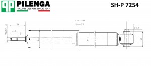 Амортизатор передний VW T4 SH-P7254 SHP7254 PILENGA