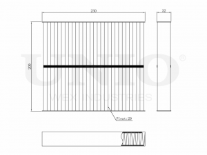Фильтр салонный угольный FLT-40037C UNIO