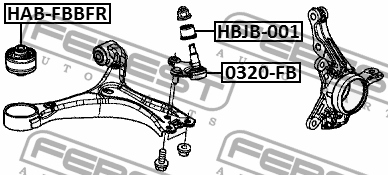 HONDA CIVIC 4D (2012>) 0320-FB FEBEST