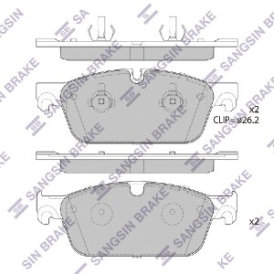 Колодки тормозные дисковые MB W166/X166 3.0-5.0/2.5CDi/3.5CDi 11 SP1956 SP1956 SANGSIN